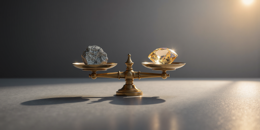 AI伦理概念图,显示道德考量和技术责任,平衡秤设计元素