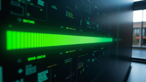 机器学习流水线管理界面,显示模型训练流程,管道状连接,科技感设计